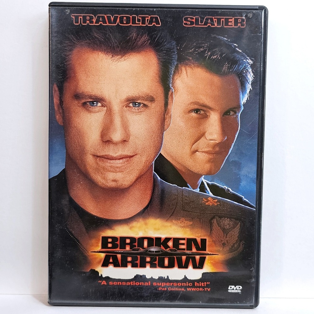 Broken Arrow DVD John Travolta Christian Slater John Woo Action Movie Widescreen